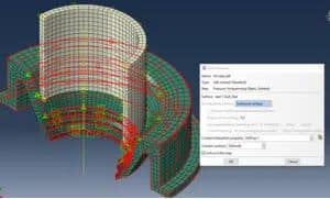 self-contact interaction of a rubber seal for a steel pipe in abaqus cae